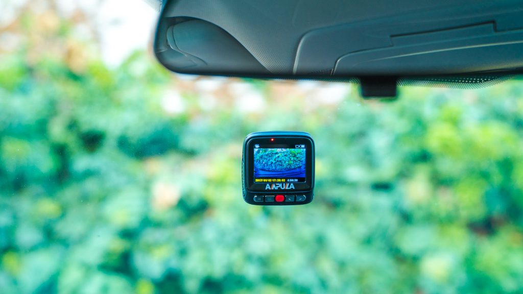 Dash cams, Ampulla, auto electronics. The Ampulla Cruiser goes for a more covert design, using the "wedge" style dash cam to adhere directly to the windshield. 