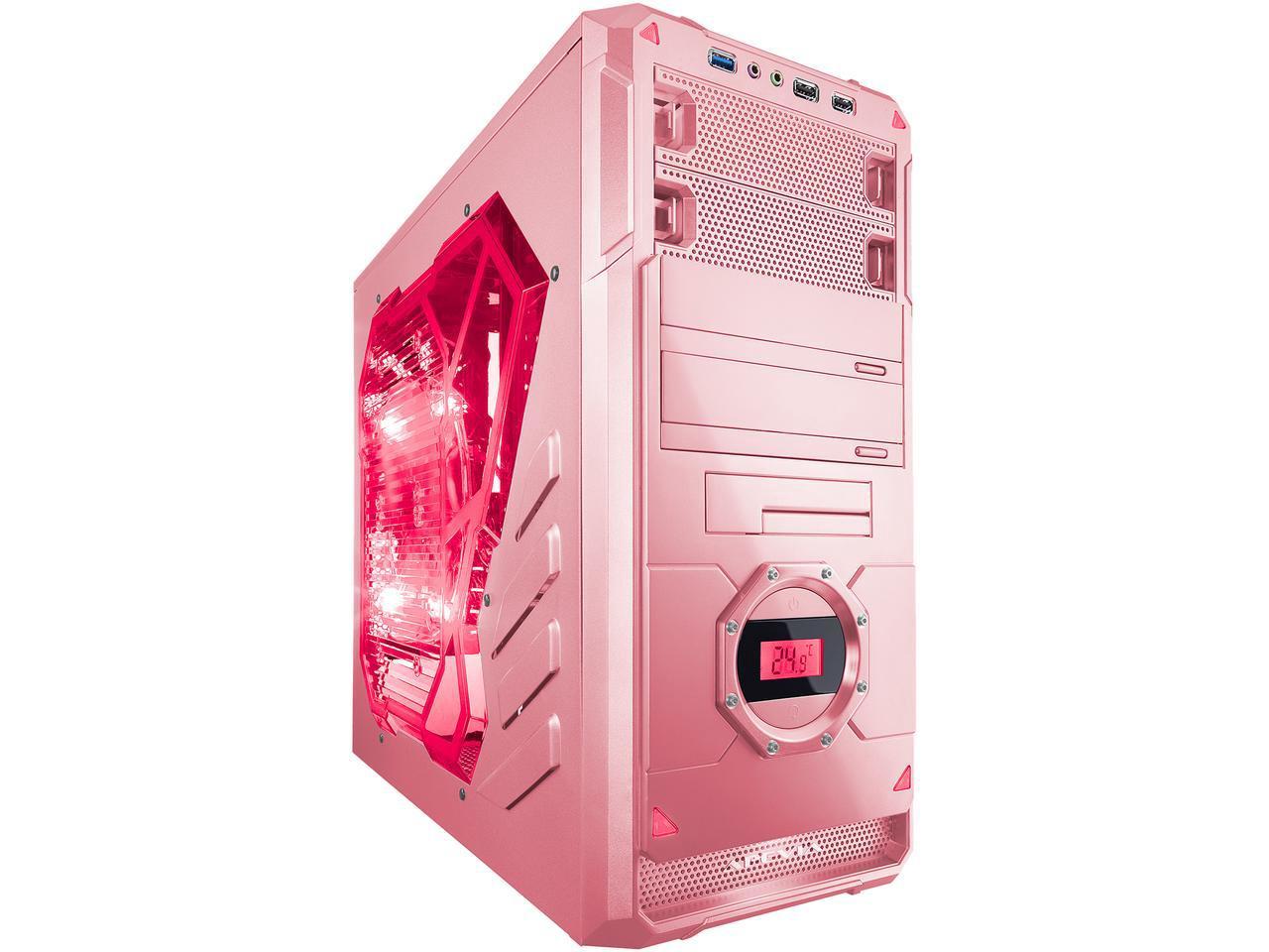 crazy PC cases, pink computer case, girly PC, pink PC, Newegg, APEVIA X-DREAMER4-PK