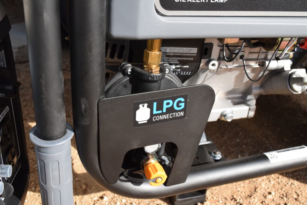 Most portable generators run on gasoline, but some have propane as a backup for dual-fuel classification. 