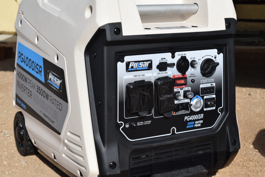 The Pulsar PG4000iSR inverter portable generator is a big unit capable of providing 30A service.