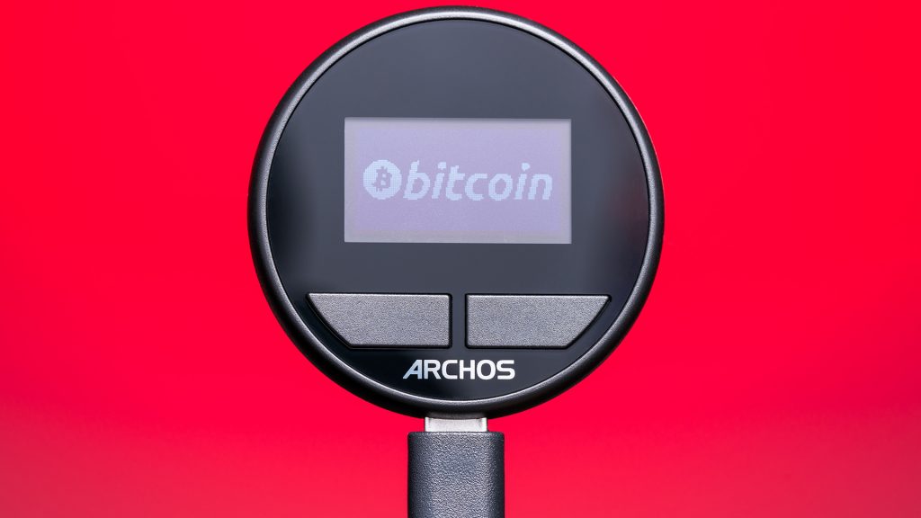 The cryptocurrency wallet from Archos has a few hoops to jump through to establish security, but transactions were quite simple.