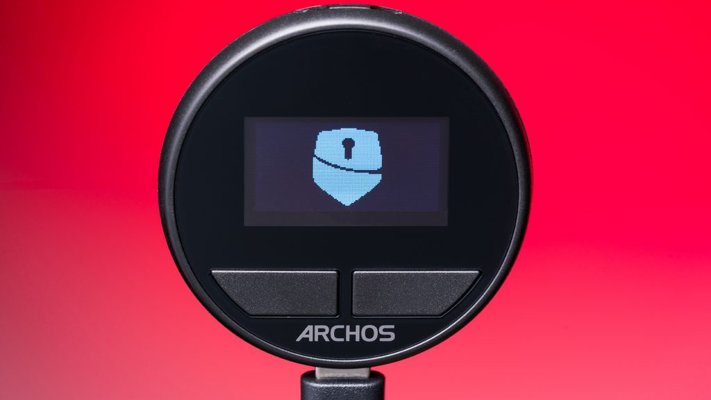 The Archos Safe-T mini cryptocurrency wallet is a pocket-sized secure way to store and transfer crypto.