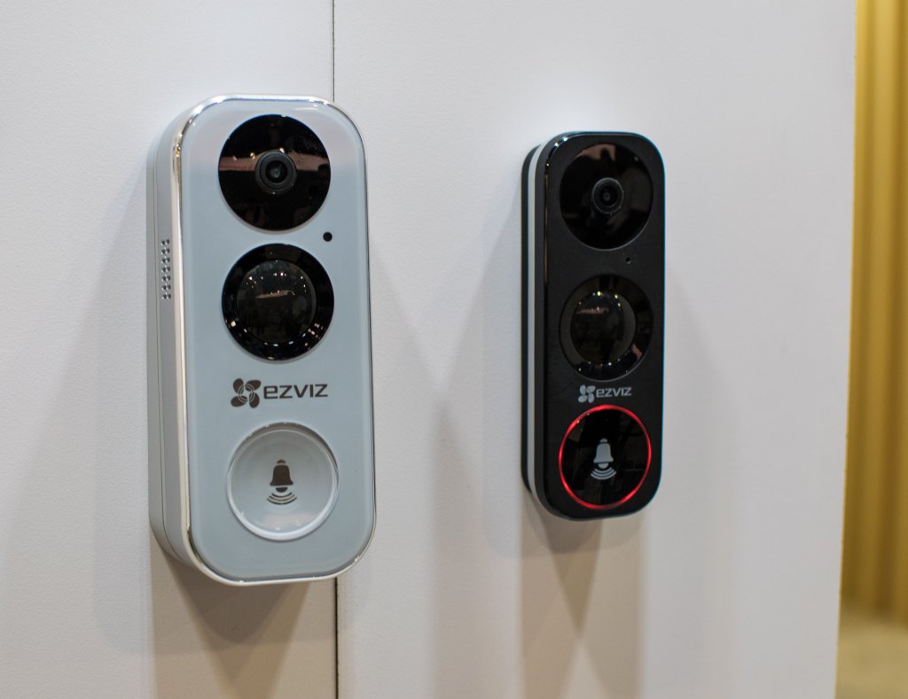 EZVIZ's first smart doorbell, the DB1 uses PIR sensors to detect motion up to five meters away and pairs with the EZVIZ smart security ecosystem.