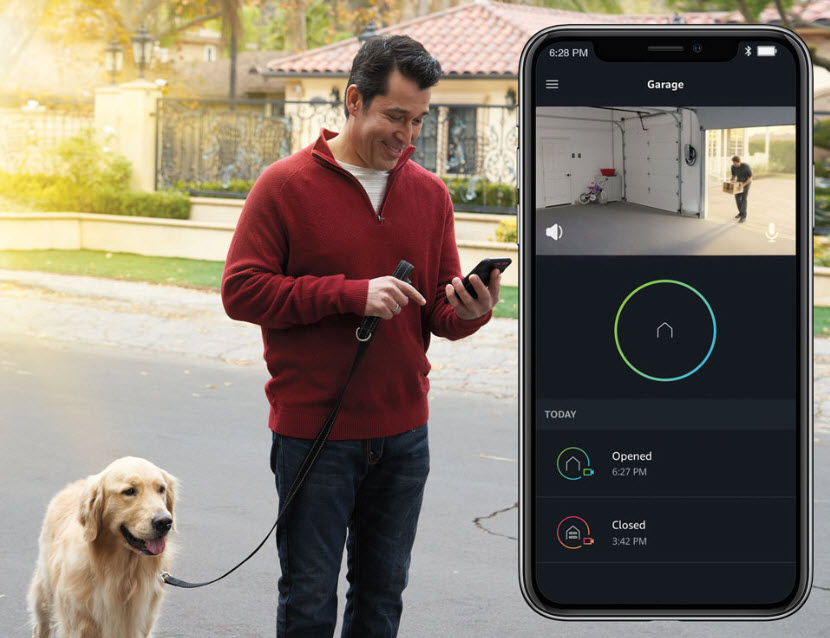 With the Chamberlain/Liftmaster myQ smart garage door opener, users can access their garage remotely via app.