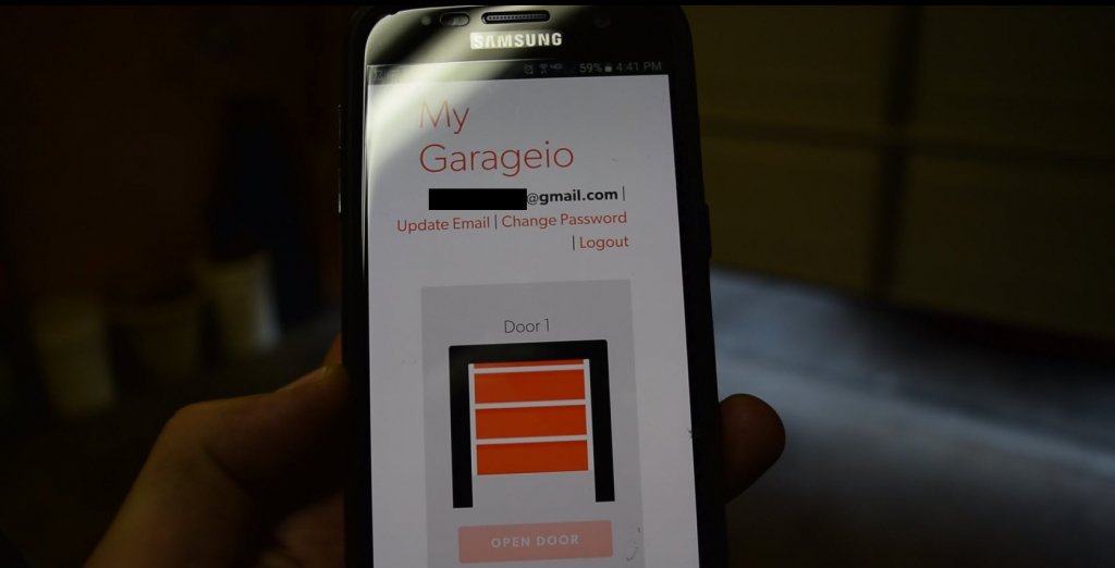 The smart garage door opener from Garageio offers users app control of garage door operation, with IFTTT and Amazon Alexa integration.