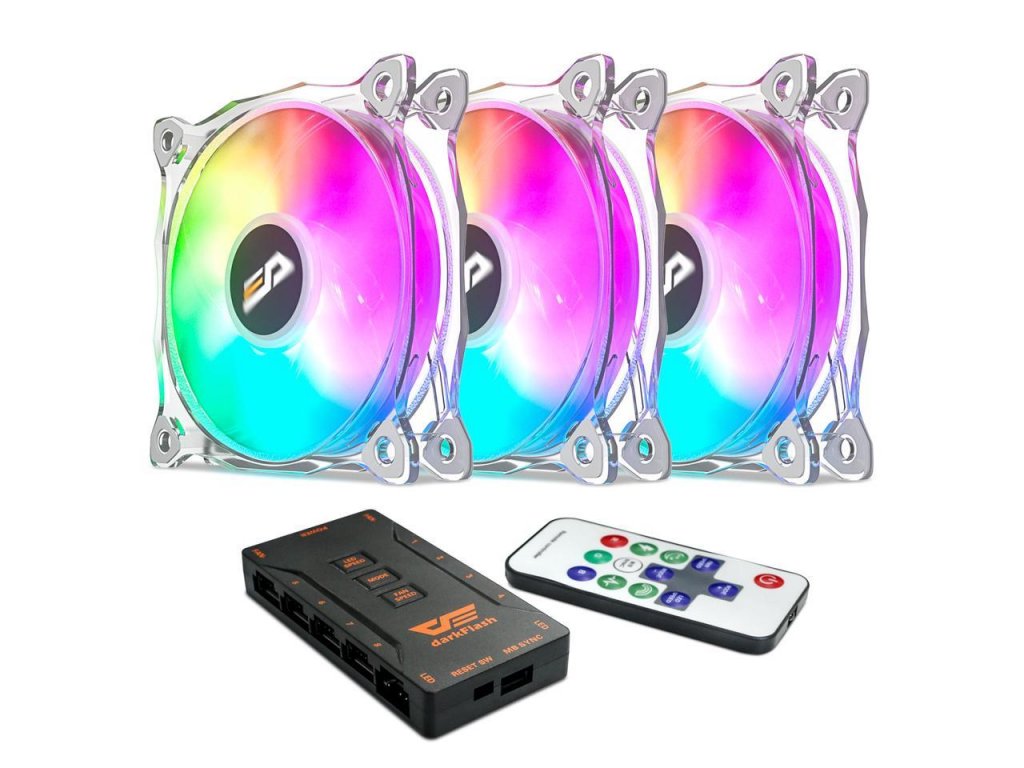 The darkFlash CF* Pro 120mm fans are a formidable cooling systems with plenty of options to customize the RGB lighting.