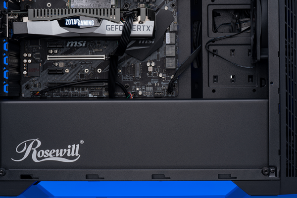 intel DIY pc build kit 2 - rosewill 2060 SideView2