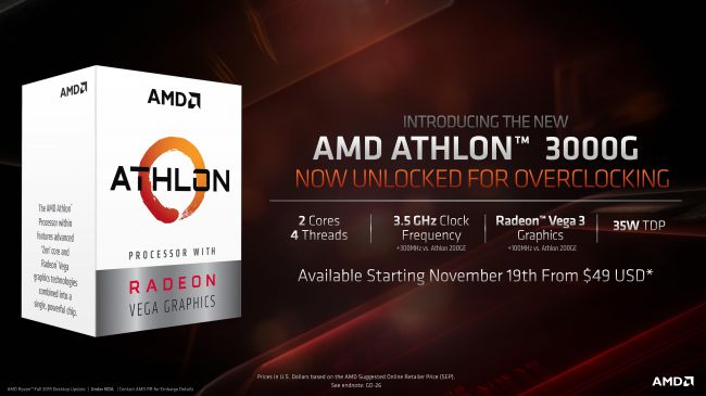 New AMD Athlon CPU