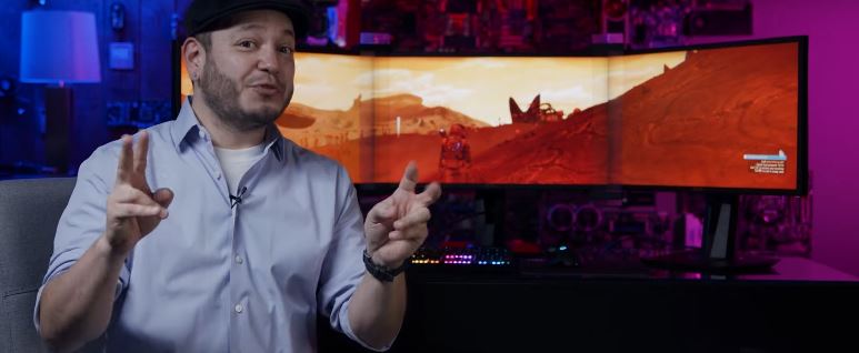 The ASUS Bezel-Free Kit hides the seams in your triple monitor setup