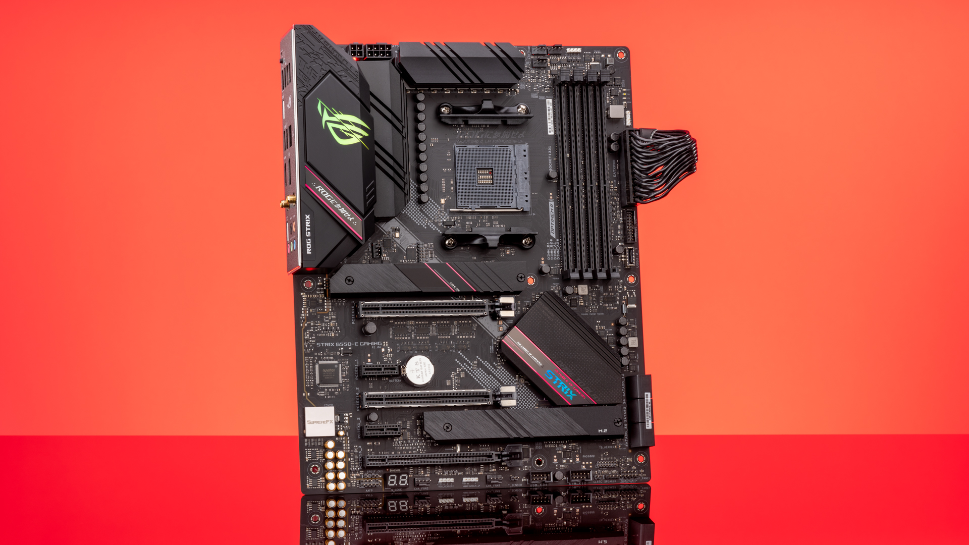 The ASUS ROG Strix B550-E Gaming motherboard offers top-tier features