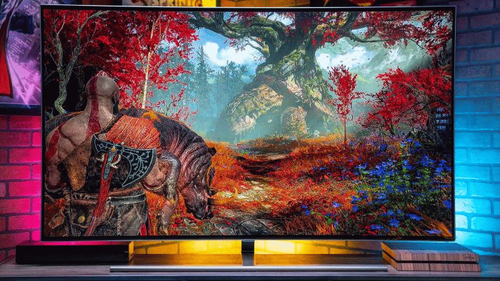 A QLED TV by Samsung