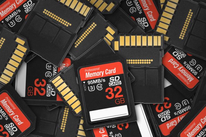 A fistful of SD cards