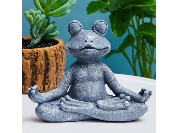 Meditating Frog Statue