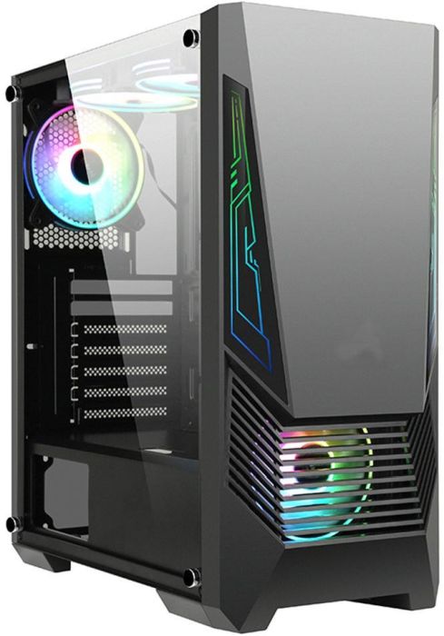 HiHOCH ATX WOLF Series Mid Tower Tempered Glass PC Case