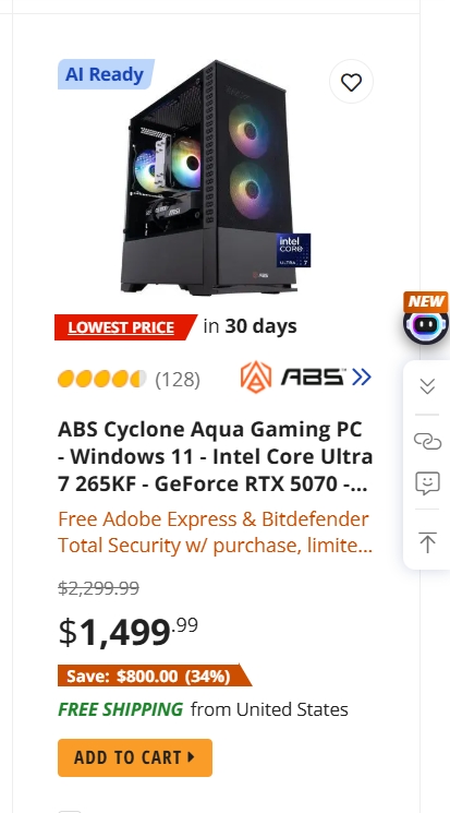 ABS Cyclone Aqua Gaming PC