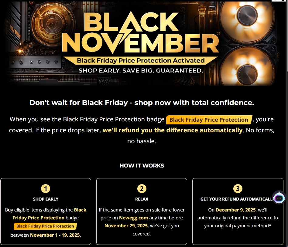 Black Friday Price protection
