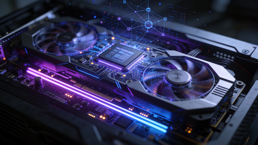 AI Processing Visualization Close-up