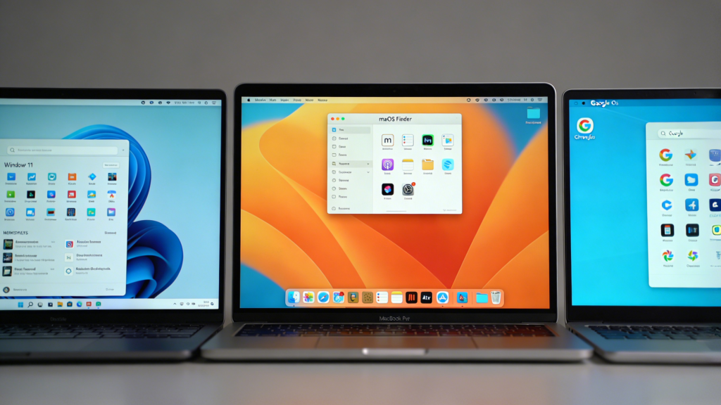 OS Interface Close-up Comparison