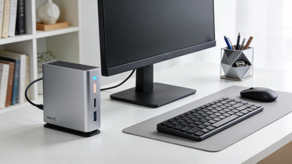 Mini PC with Monitor Setup