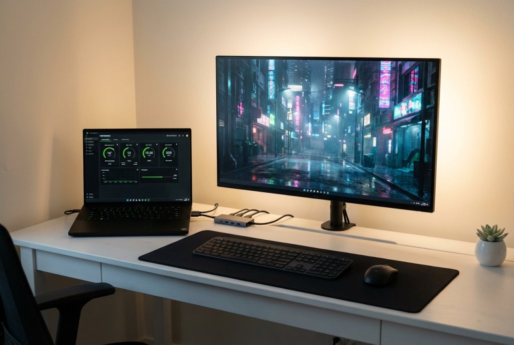 Gaming Laptop Exploded View Technical Diagram