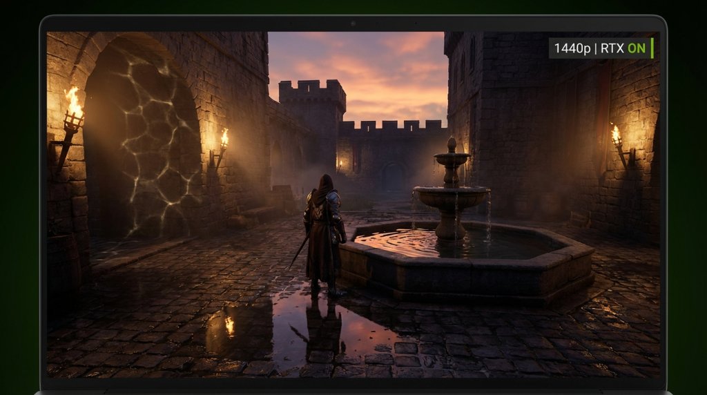 Ray Tracing Showcase in a Dark Fantasy Game Environment
