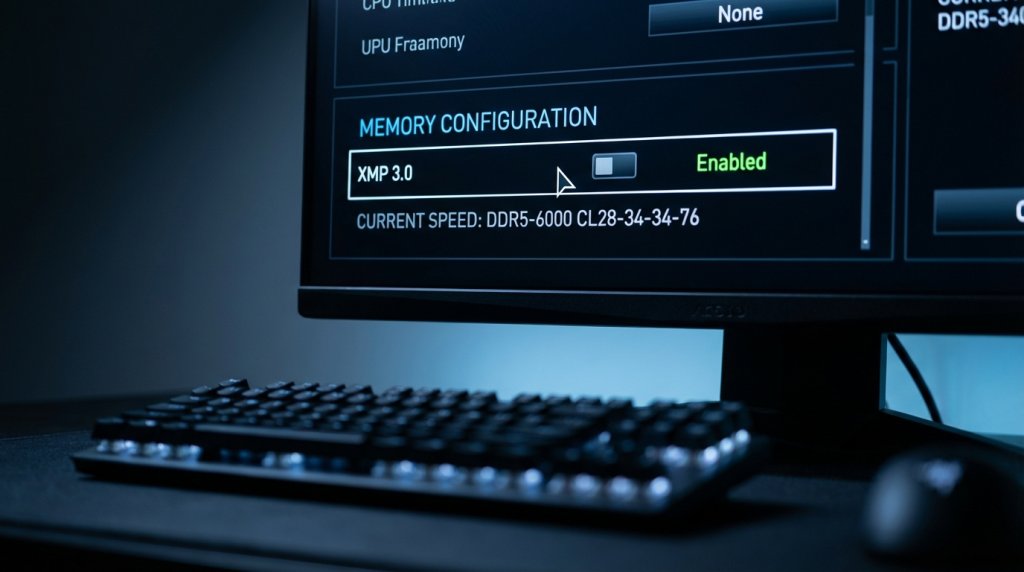 BIOS XMP Enable Close-Up