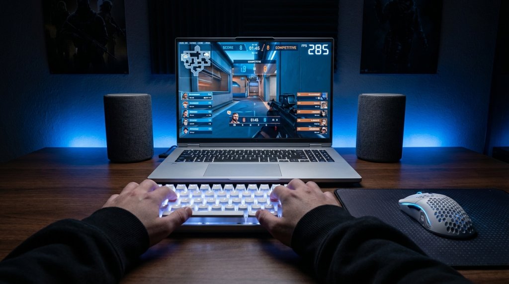 Competitive Esports Gaming Setup with Intel Gaming Laptop