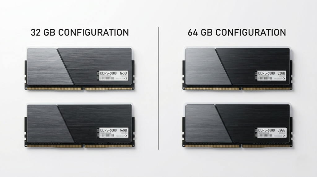 32 GB vs 64 GB Capacity Comparison
