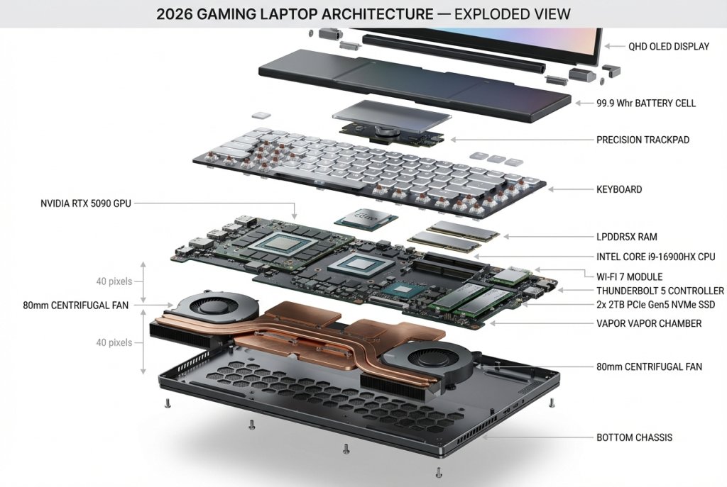 Dual Monitor Setup: Gaming Laptop Connected to External Display