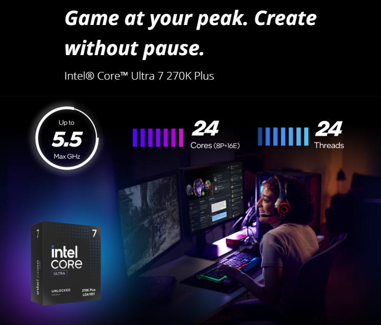ntel Core Ultra 7 Processor 270K