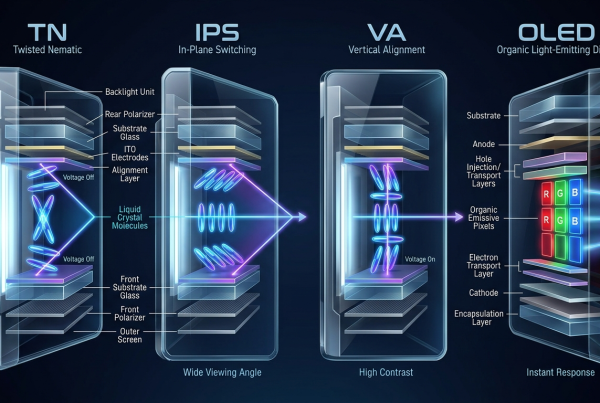 Panel Technology Cross-Section Comparison
