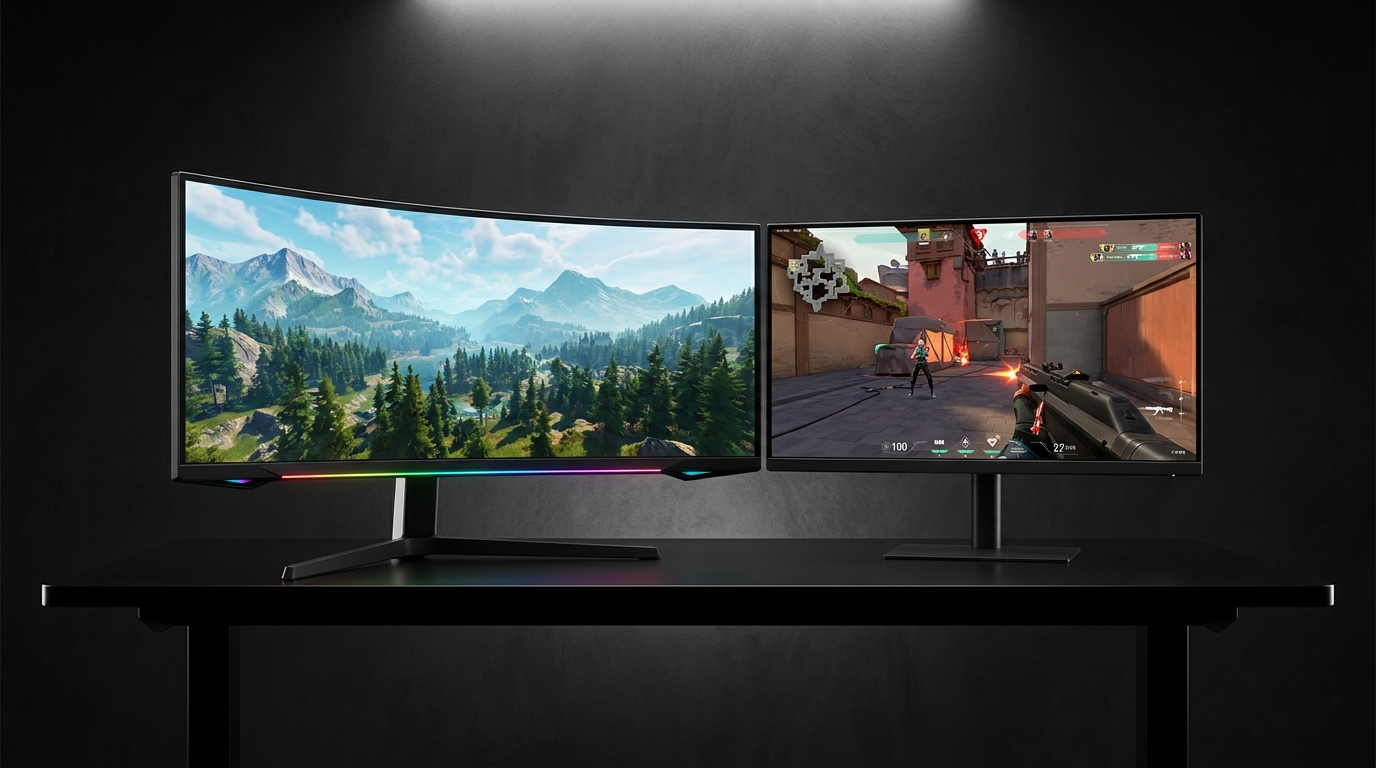 Curved vs. Flat Gaming Monitors: Which Shape Is Right for You in 2026?