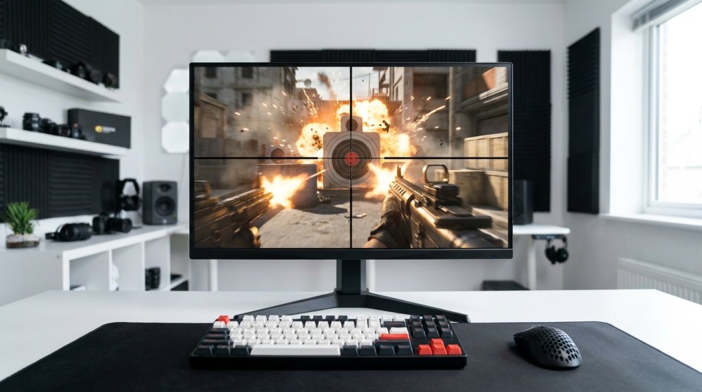 Competitive Gaming Flat Monitor Setup