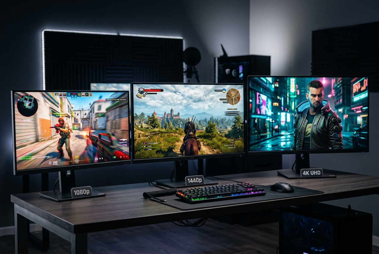 Gaming Monitor Resolutions Explained: 1080p vs 1440p vs 4K (2026 Guide)