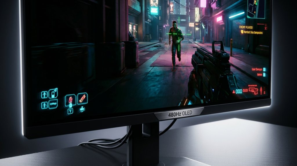 OLED Competitive Monitor Close-Up