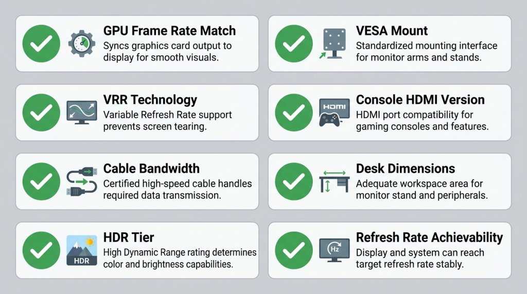 Pre-Purchase Compatibility Checklist Graphic