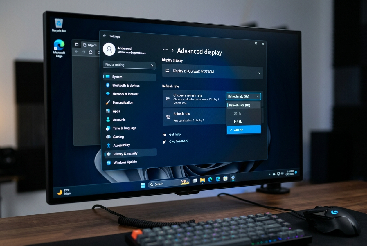 How to Adjust Refresh Rate Settings in Windows and GPU Control Panels