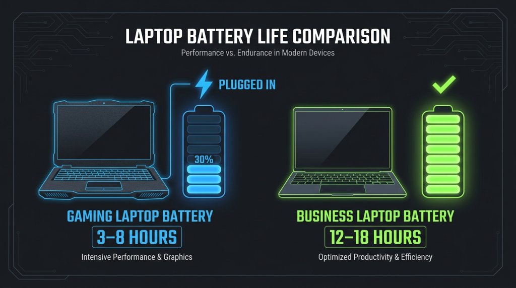 Gaming Laptop vs. Business Laptop: Key Differences and Which to Buy (2026)