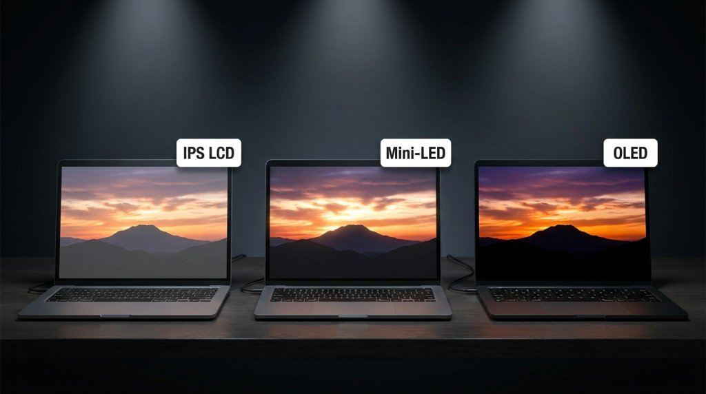 Display Panel Technology Visual Comparison