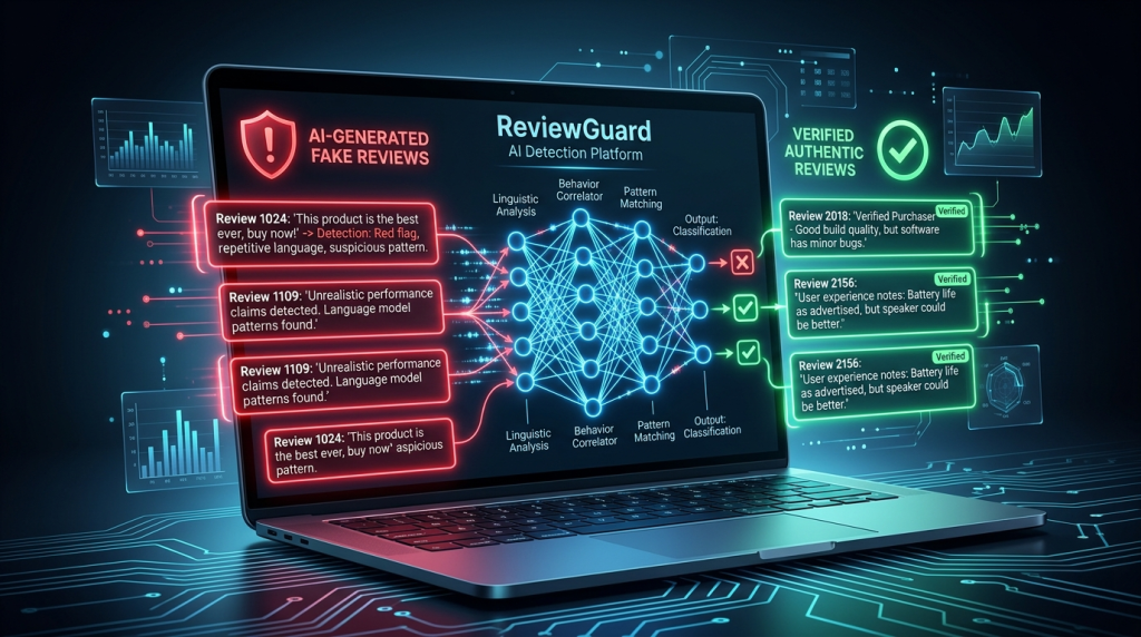 AI Review Fraud Detection Visual