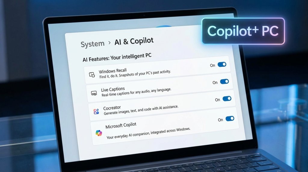 Copilot+ AI Features Setup Screen
