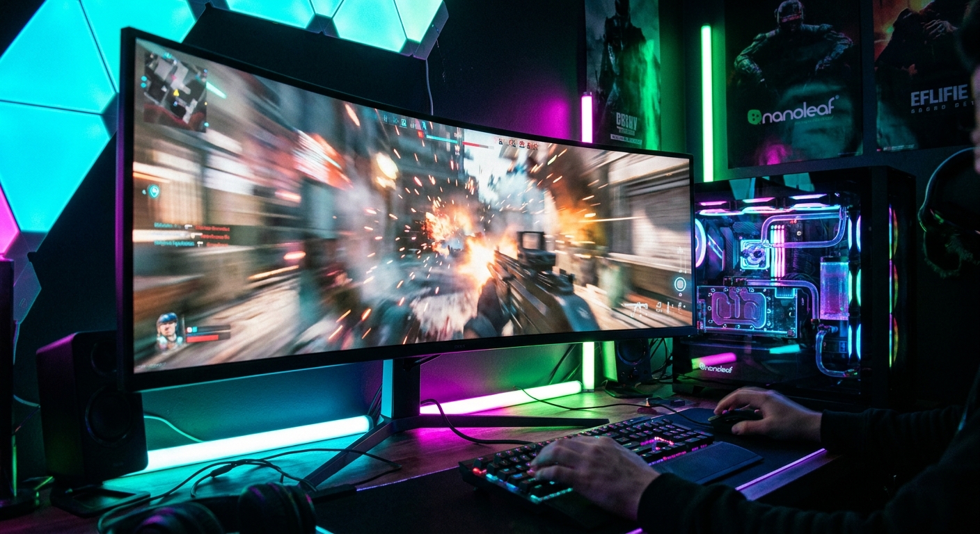 60Hz Vs 144Hz Gaming Monitor Does Refresh Rate Matter Article2 01 Hero Gaming Setup 