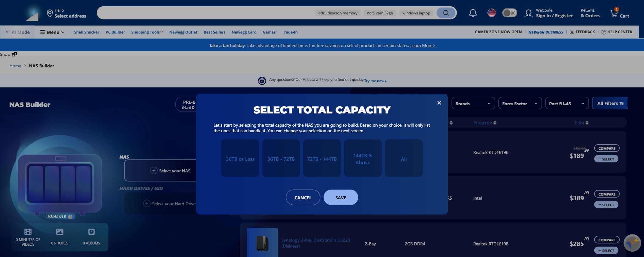 Build Your First Home NAS with Newegg’s NAS Builder: Three Real Scenarios Build Your First Home NAS with Newegg’s NAS Builder: Three Real Scenarios