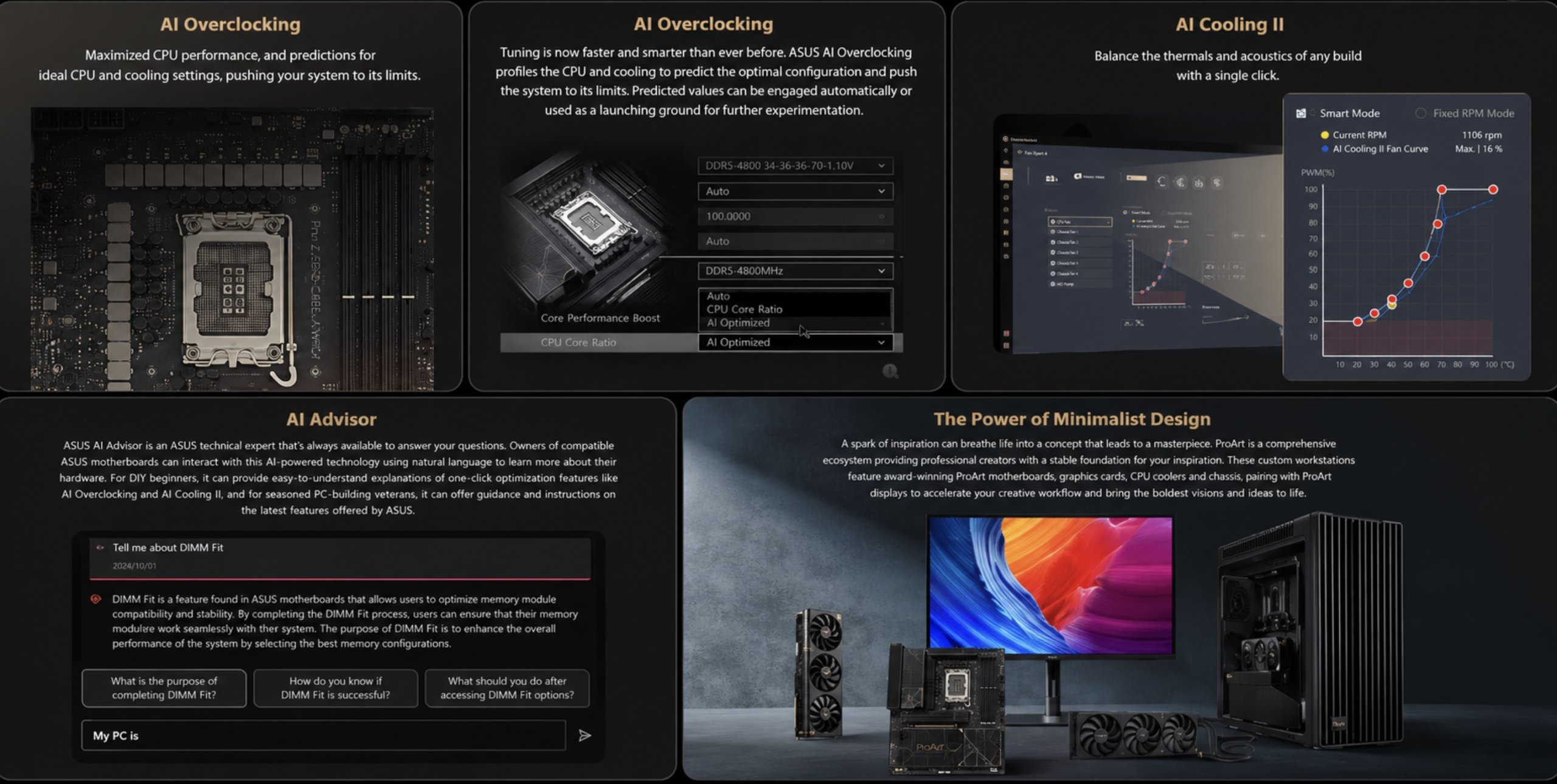 ASUS ProArt motherboard AI work