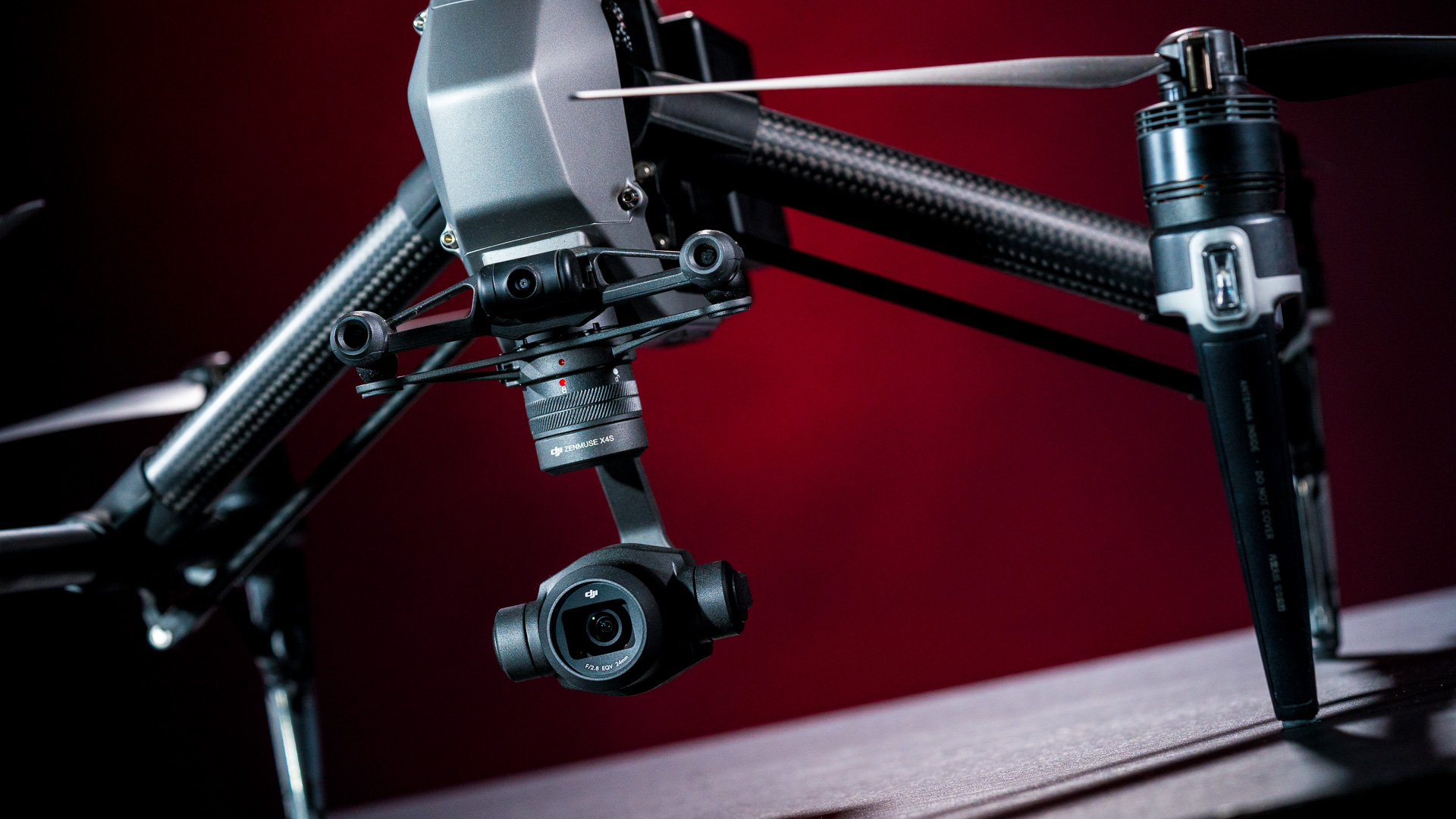 The Inspire 2 drone has dual vision systems; one dedicated 2-axis camera for piloting and the HD camera for a secondary cameraman to enable complex shots and dynamic use on-set.