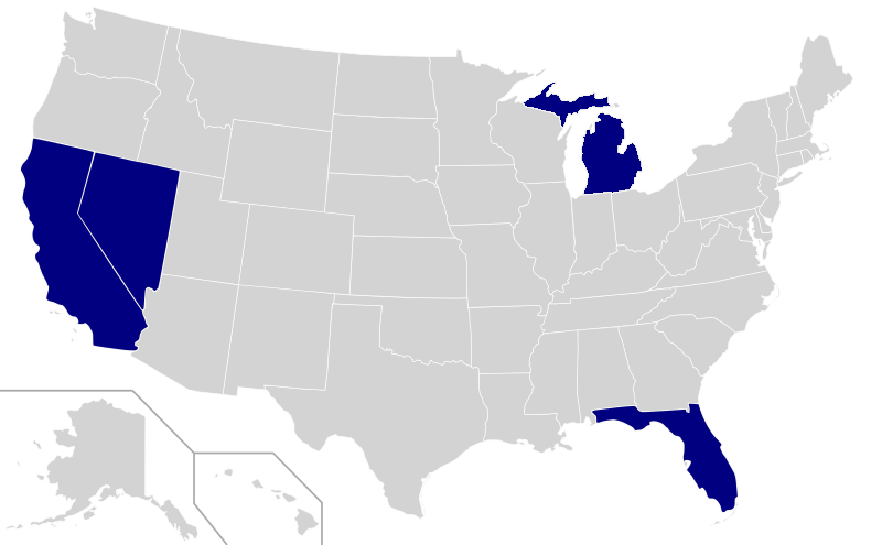 These states already allow self-driving vehicles on the road and others will eventually follow.