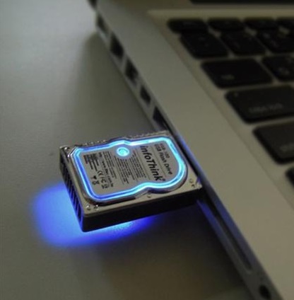 InfoThink_Mini_Hard_Disk_Flash_Drive_8GB_USB_2.0_LED_Design_Newegg