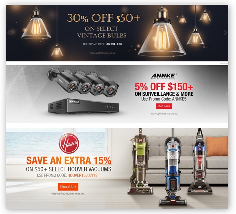 Banner Minimum Order Promotions 