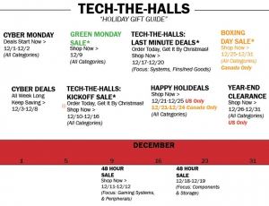 Newegg S 2019 Holiday Promotion Calendar Newegg Marketplace