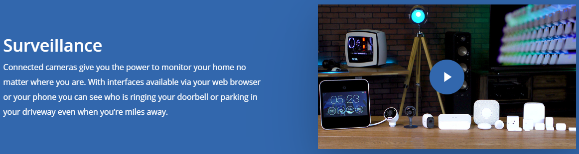 Content marketing example for surveillance cameras